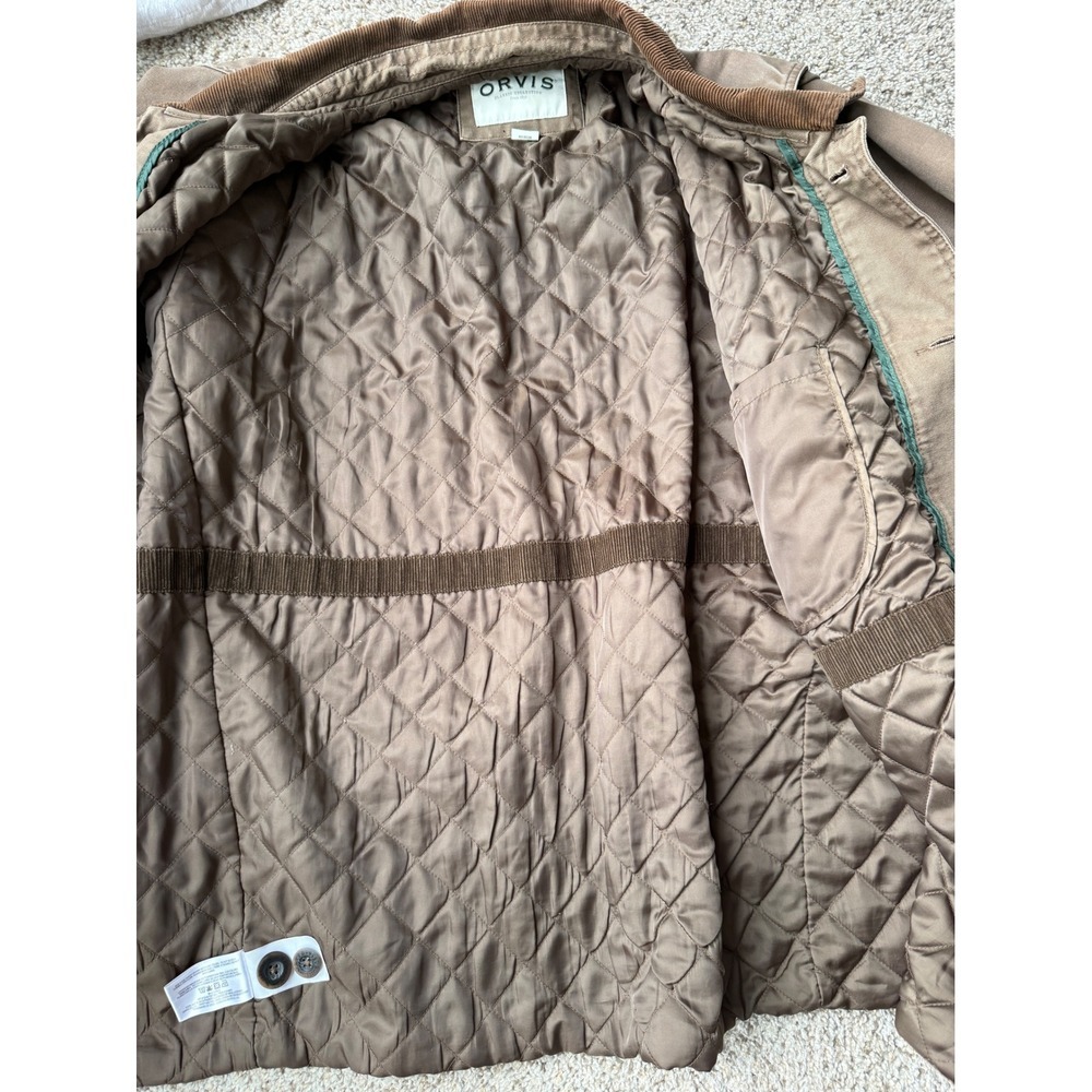 Vintage Orvis Barn Jacket Field Brown Canvas lined Corduroy Collar Gorpcore XXL - Picture 4 of 14